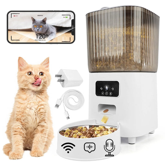 HEYBO Pet Feeder Automatic Camera | Automatic, App Control